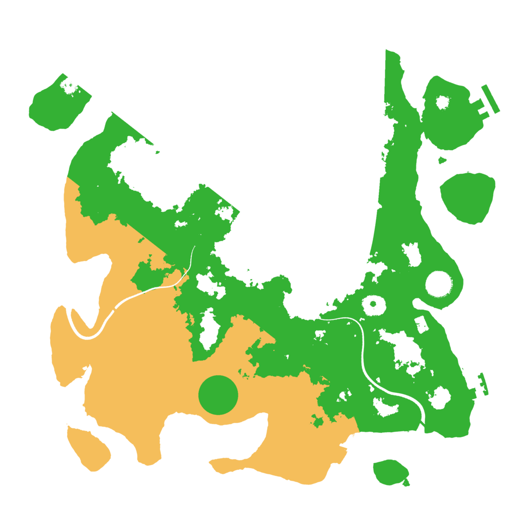 Biome Rust Map: Procedural Map, Size: 3500, Seed: 1026072658