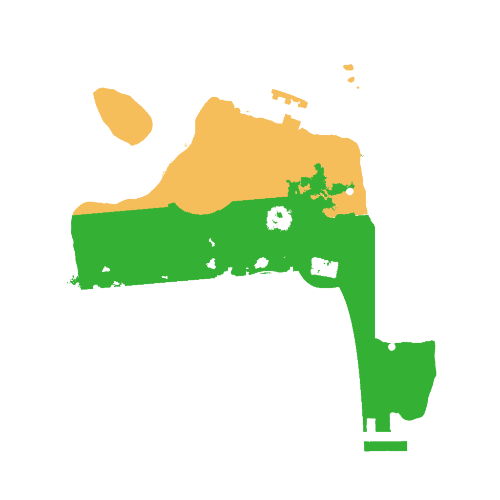 Biome Rust Map: Procedural Map, Size: 2000, Seed: 8869