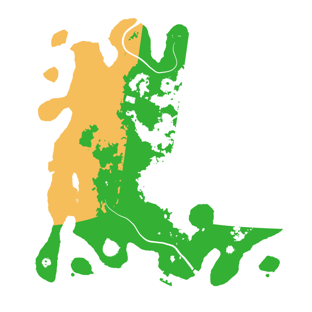 Biome Rust Map: Procedural Map, Size: 3500, Seed: 945357777