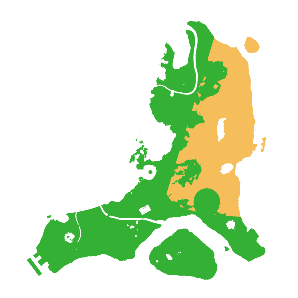 Biome Rust Map: Procedural Map, Size: 3000, Seed: 23458976