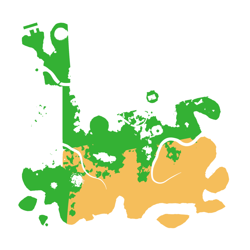 Biome Rust Map: Procedural Map, Size: 3500, Seed: 26366