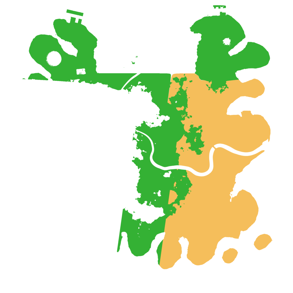 Biome Rust Map: Procedural Map, Size: 3500, Seed: 3288158