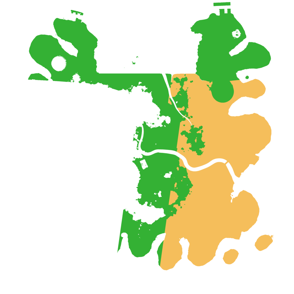 Biome Rust Map: Procedural Map, Size: 3500, Seed: 3288158
