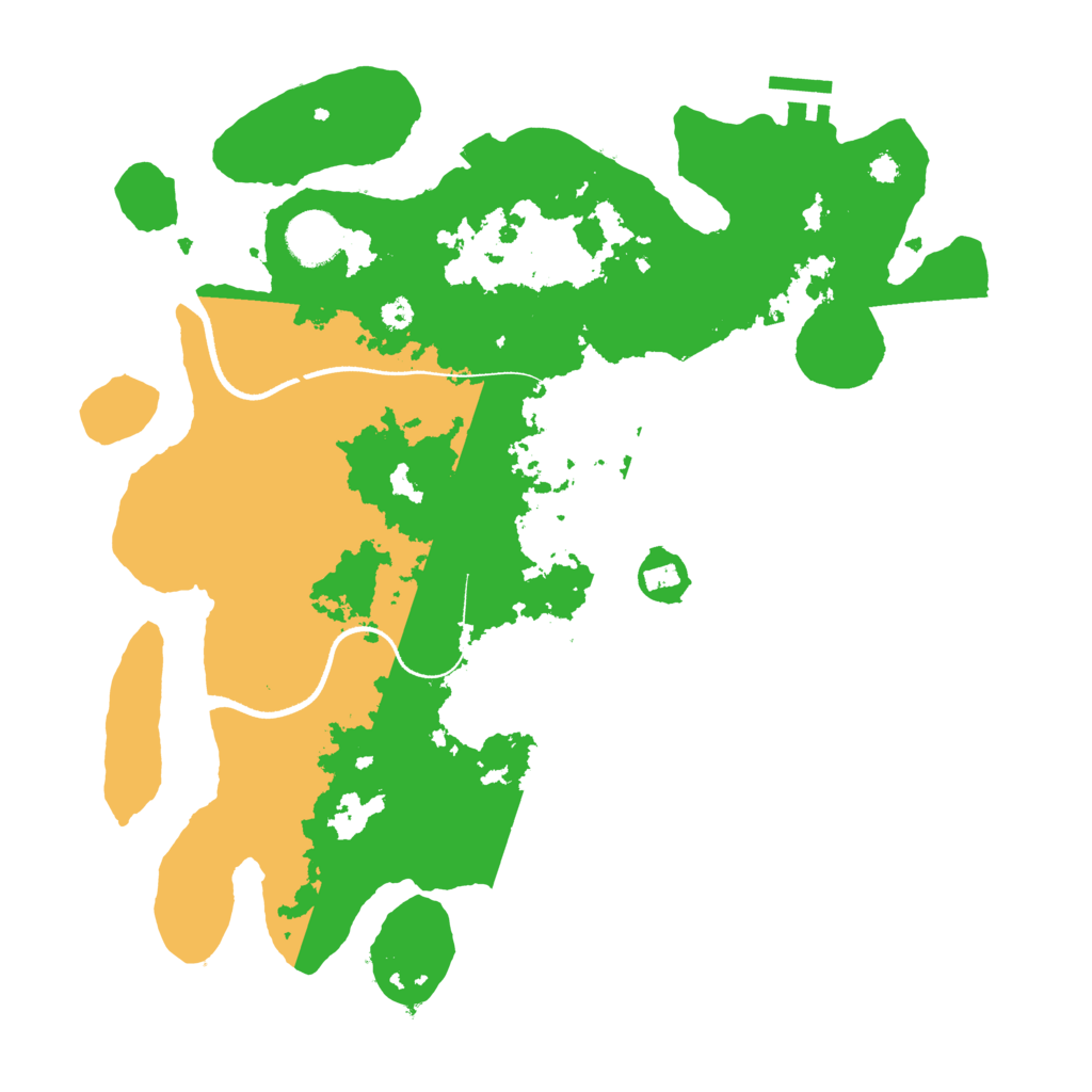 Biome Rust Map: Procedural Map, Size: 3500, Seed: 6956