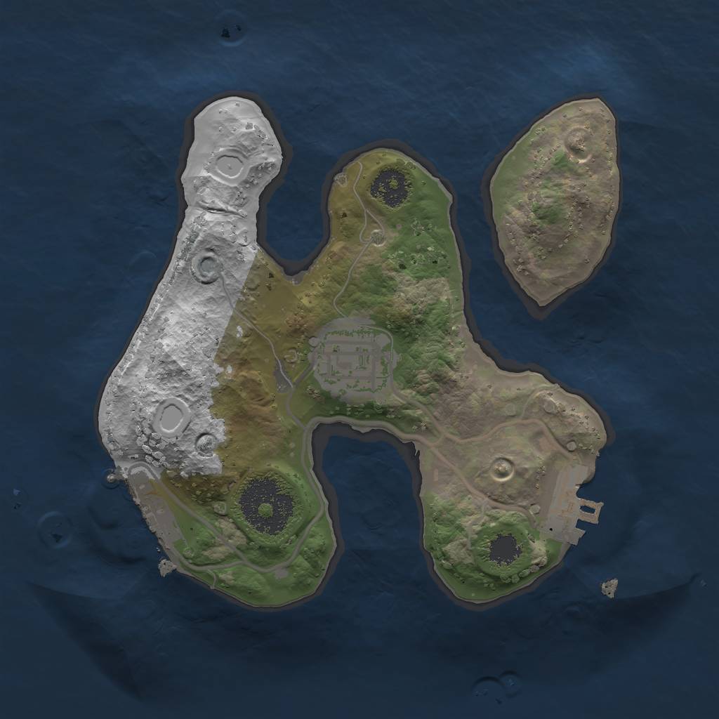 Rust Map: Procedural Map, Size: 2000, Seed: 1000505432, 10 Monuments