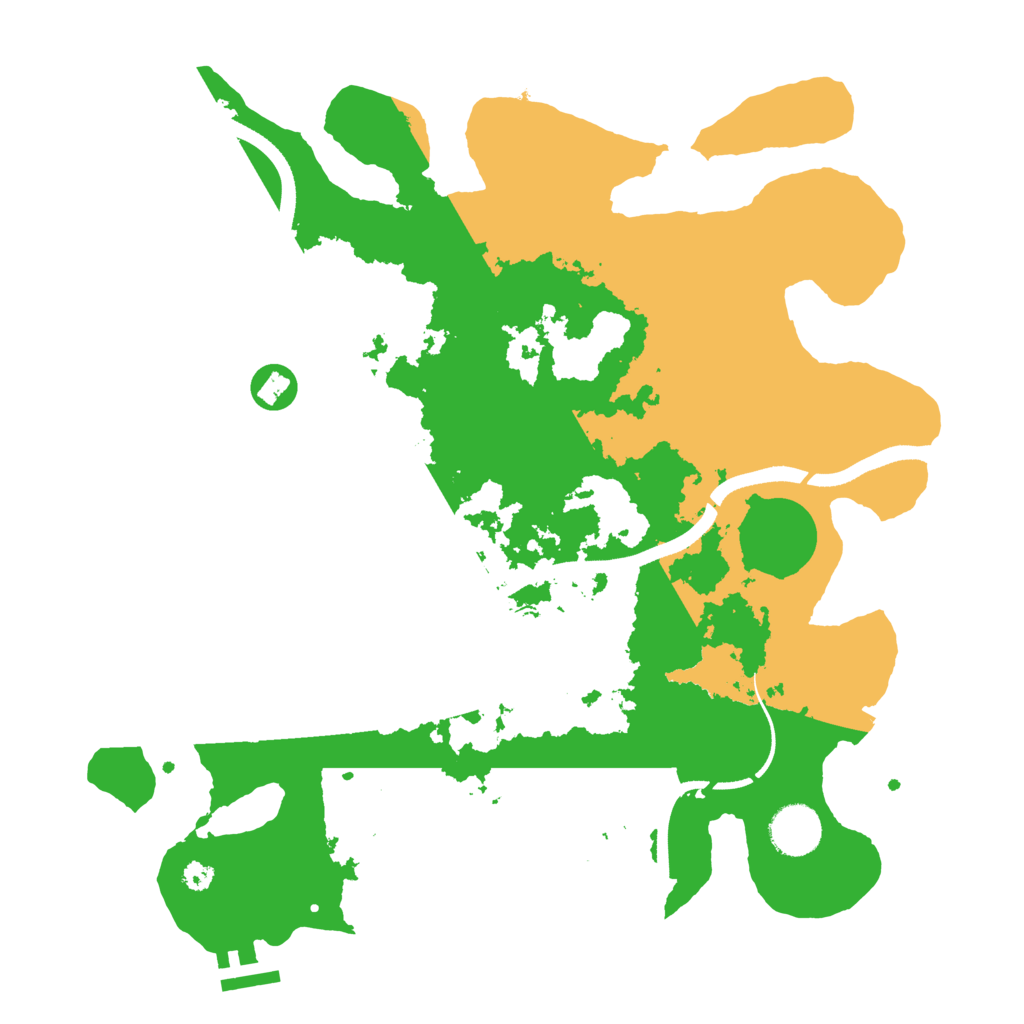 Biome Rust Map: Procedural Map, Size: 3500, Seed: 2146811001
