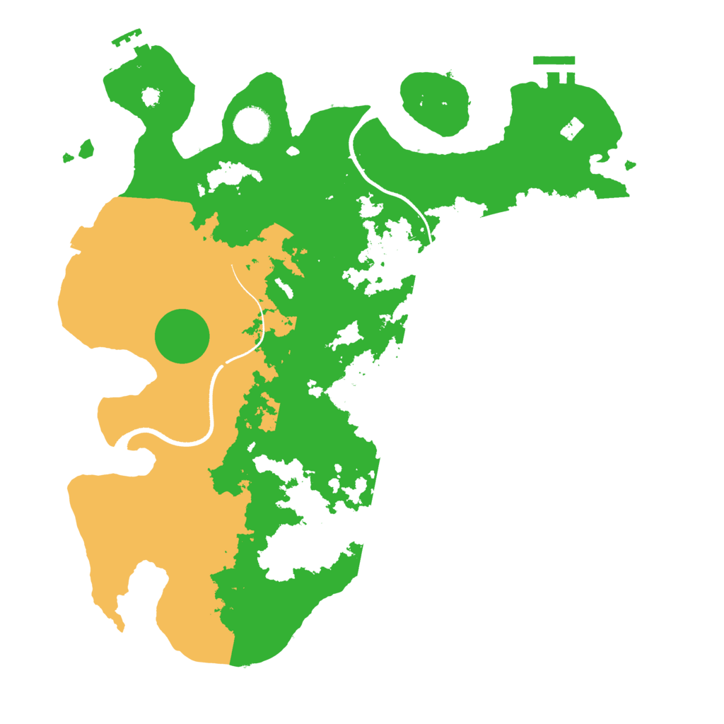 Biome Rust Map: Procedural Map, Size: 3500, Seed: 914863501