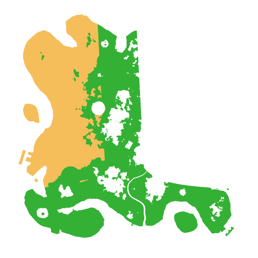 Biome Rust Map: Procedural Map, Size: 3500, Seed: 1927254238