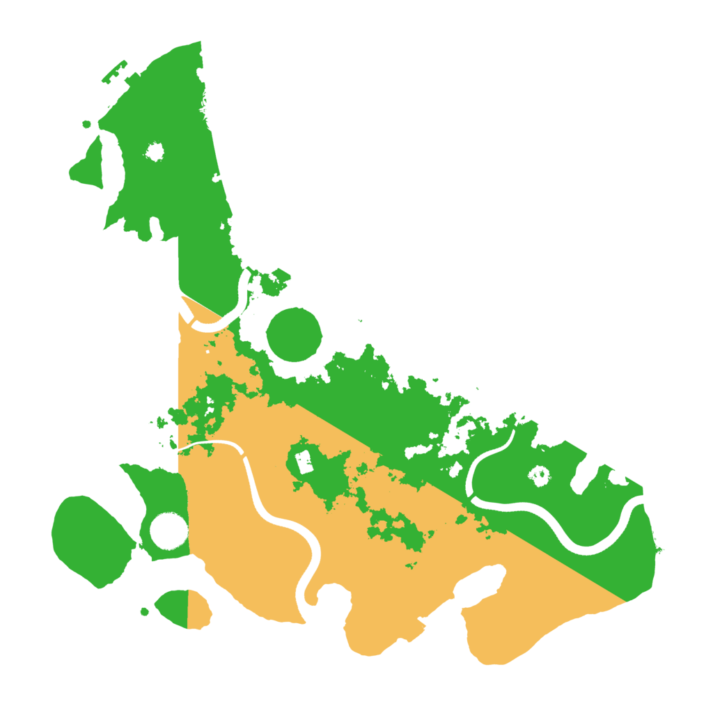 Biome Rust Map: Procedural Map, Size: 3500, Seed: 20210827