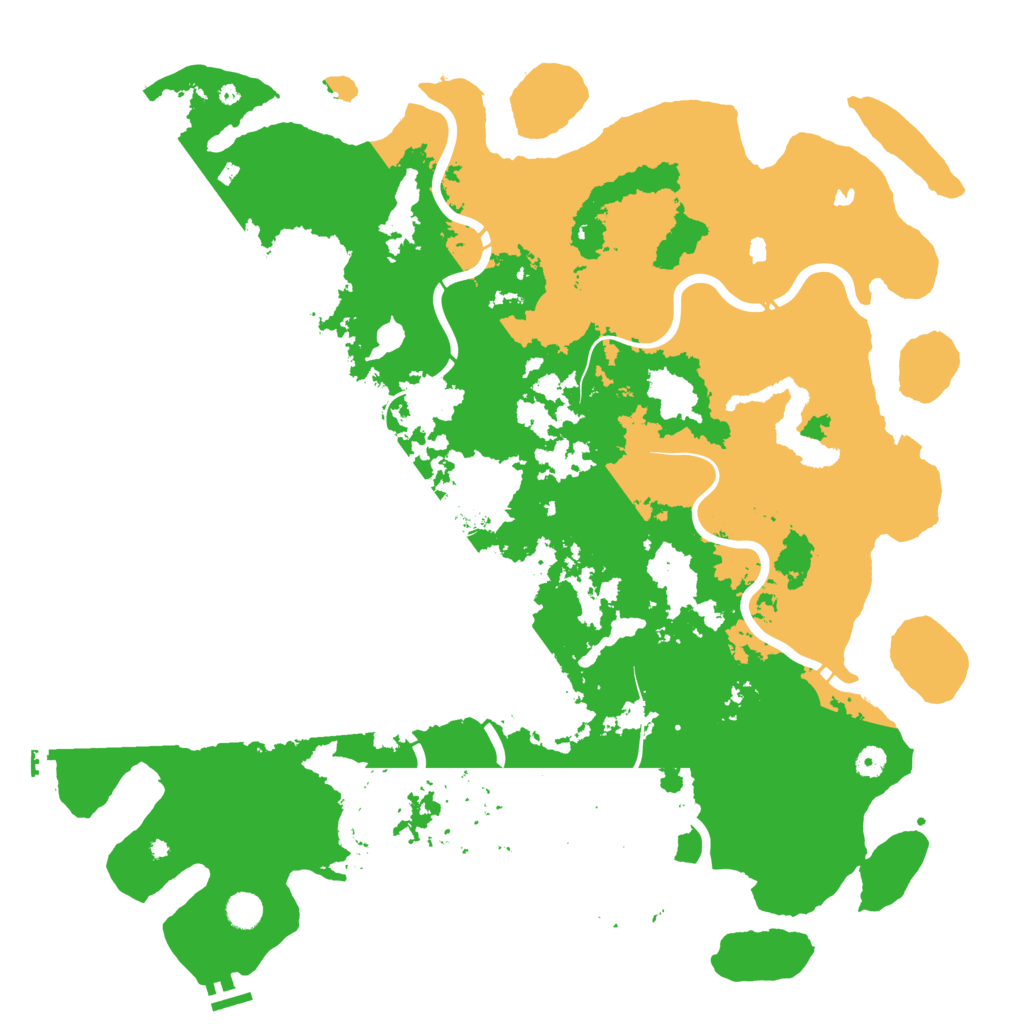 Biome Rust Map: Procedural Map, Size: 5000, Seed: 26469276