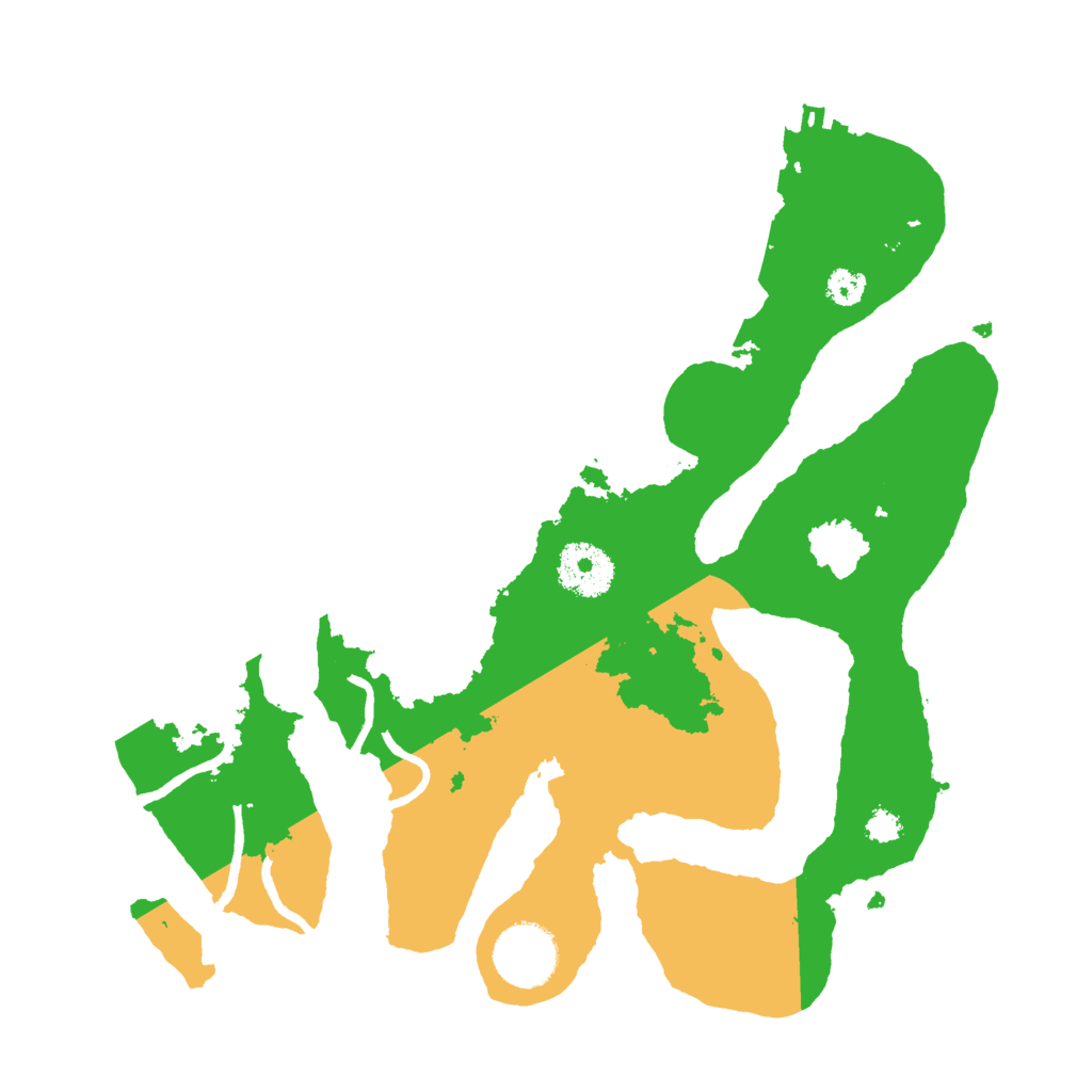 Biome Rust Map: Procedural Map, Size: 3000, Seed: 174632