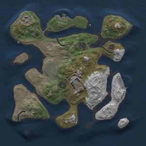 Thumbnail Rust Map: Procedural Map, Size: 2900, Seed: 3061, 15 Monuments