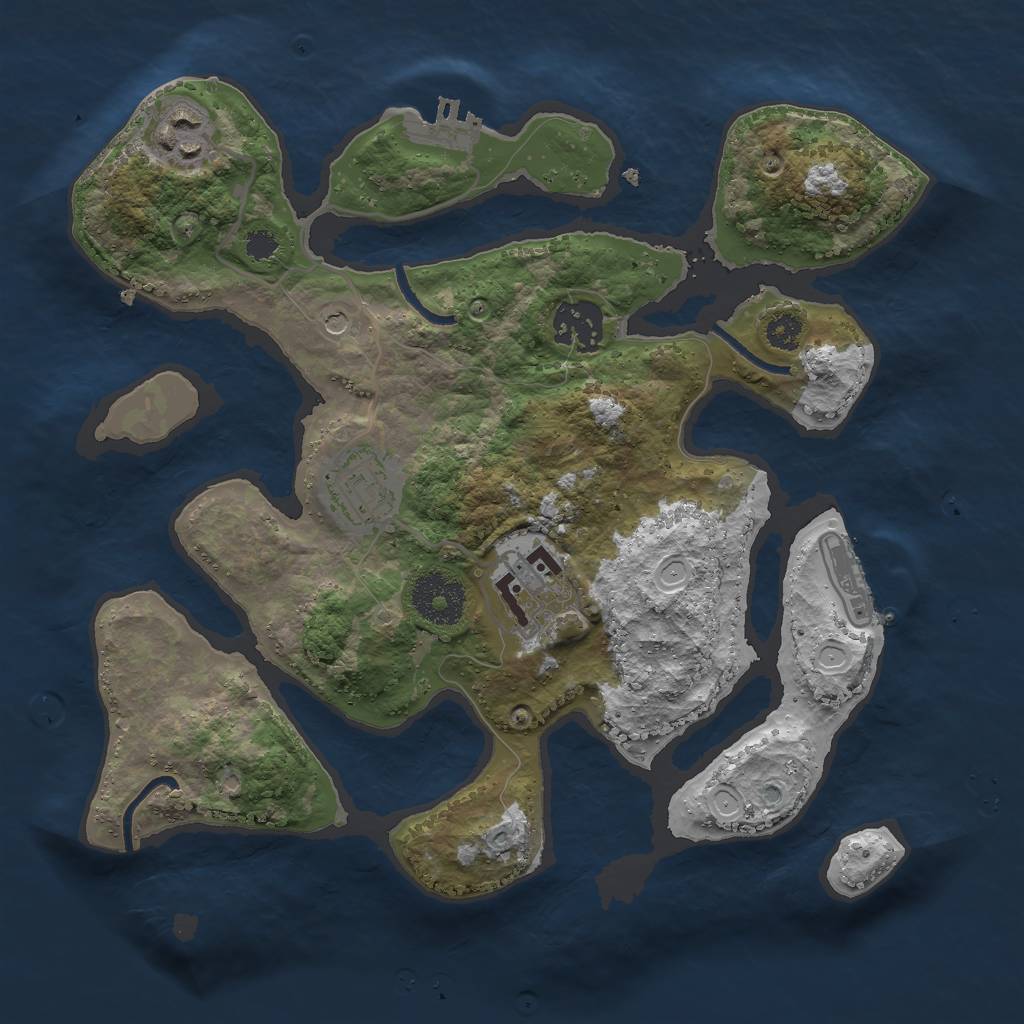 Rust Map: Procedural Map, Size: 2900, Seed: 3061, 15 Monuments