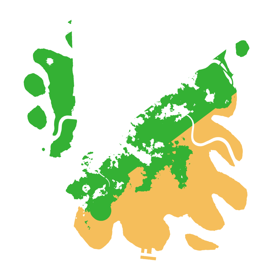 Biome Rust Map: Procedural Map, Size: 3500, Seed: 30035801