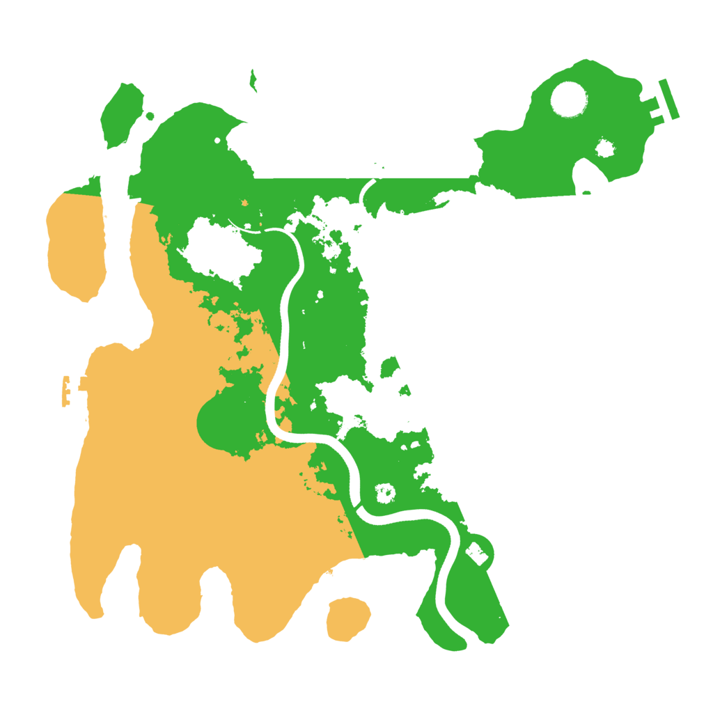 Biome Rust Map: Procedural Map, Size: 3500, Seed: 43532533
