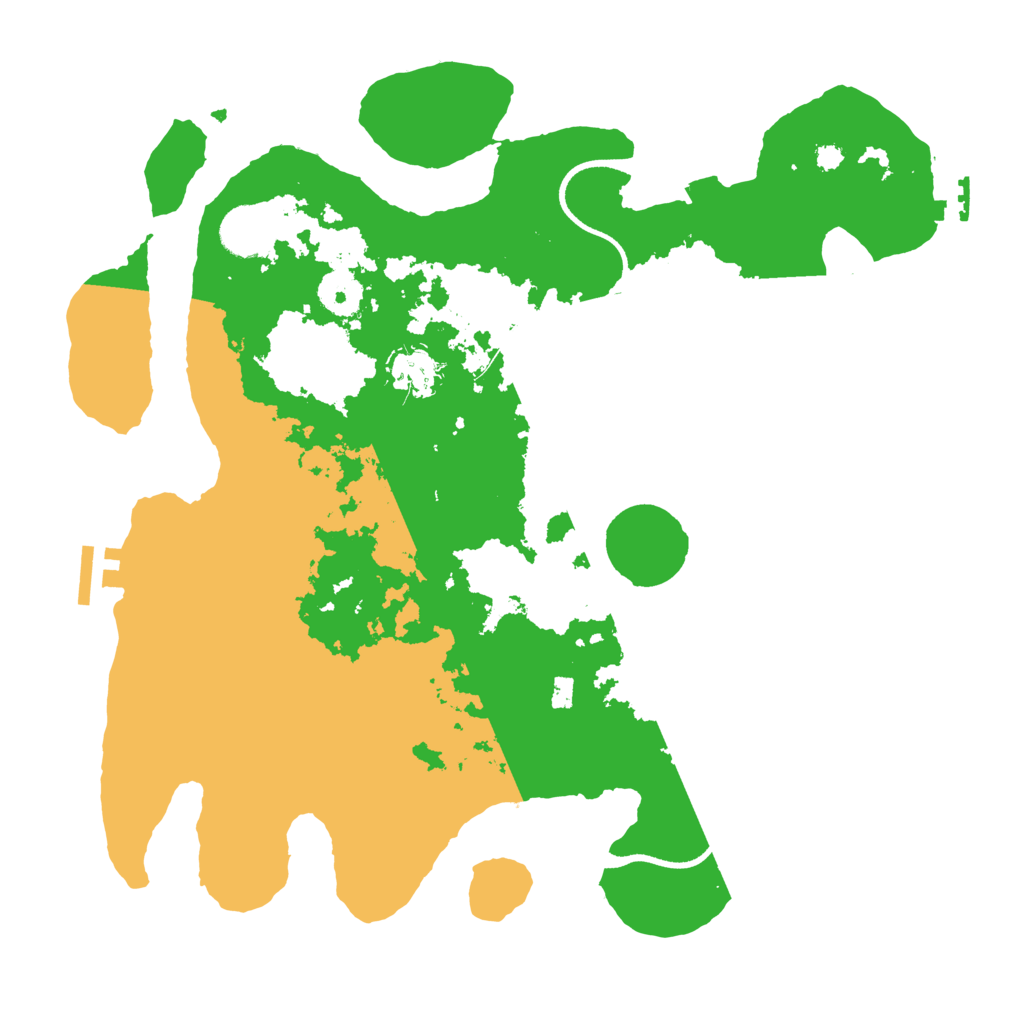 Biome Rust Map: Procedural Map, Size: 3500, Seed: 43532533