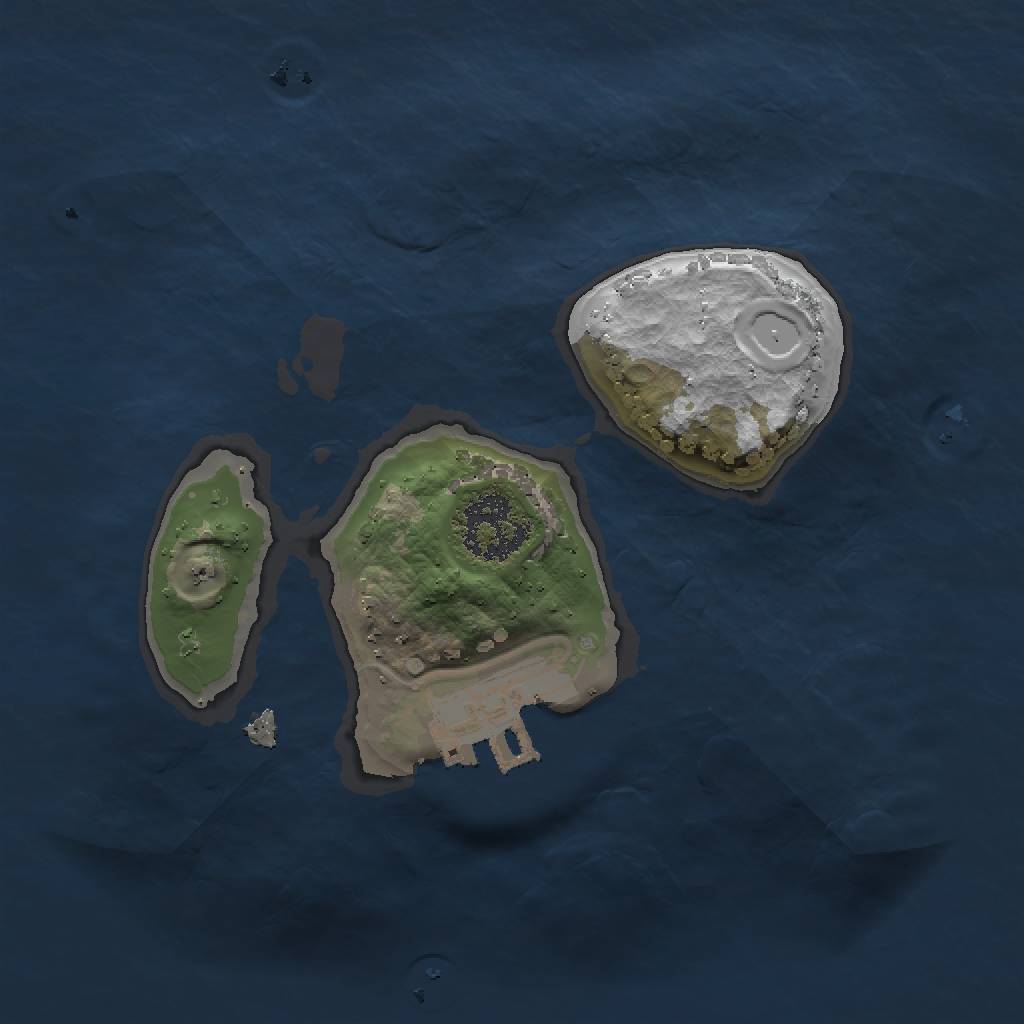 Rust Map: Procedural Map, Size: 1500, Seed: 1850233116, 7 Monuments