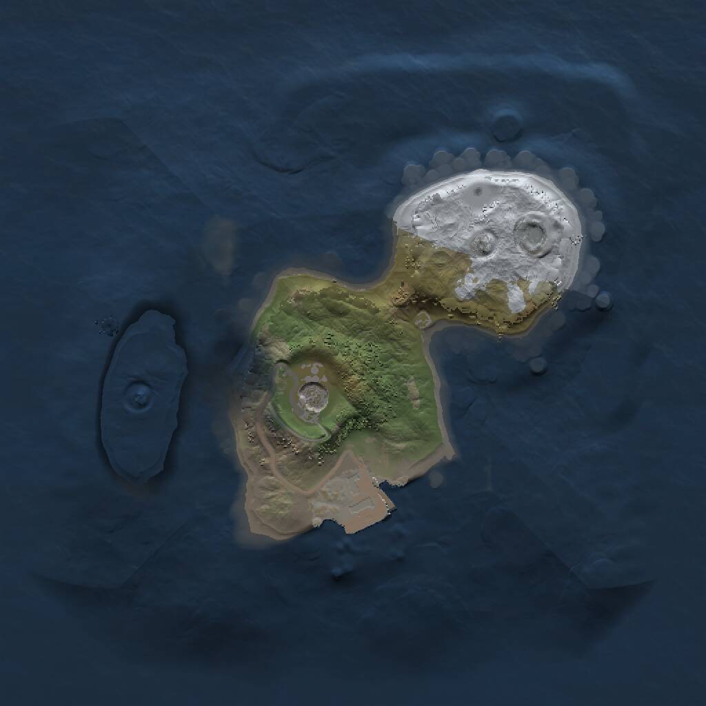 Rust Map: Procedural Map, Size: 1500, Seed: 1850233116, 2 Monuments