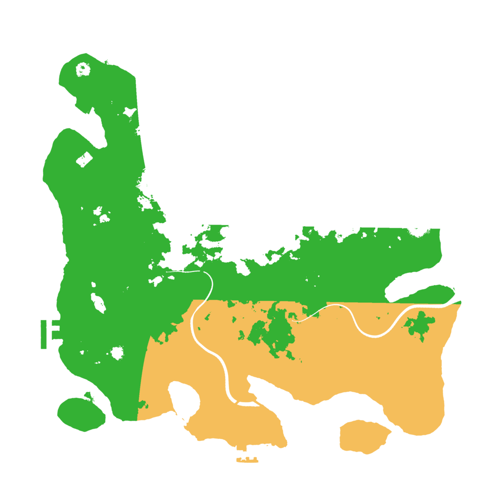 Biome Rust Map: Procedural Map, Size: 3500, Seed: 145750999