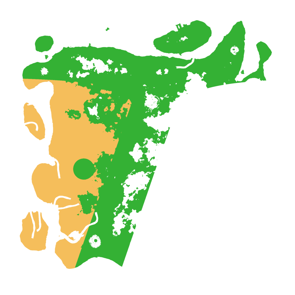 Biome Rust Map: Procedural Map, Size: 3700, Seed: 4206969