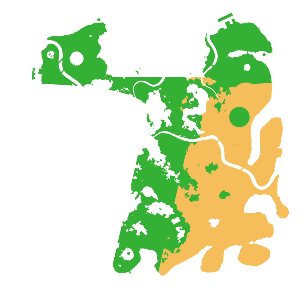 Biome Rust Map: Procedural Map, Size: 4000, Seed: 59812511