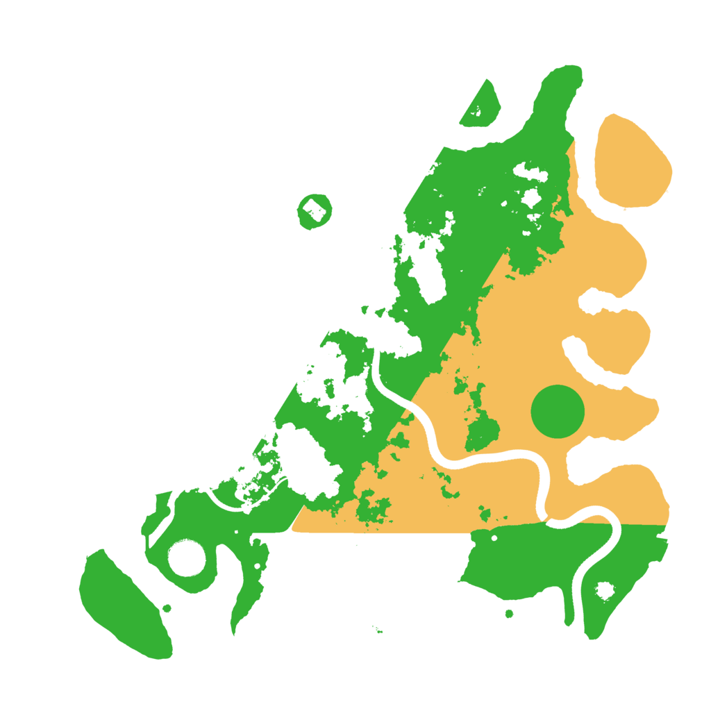 Biome Rust Map: Procedural Map, Size: 3500, Seed: 1863583
