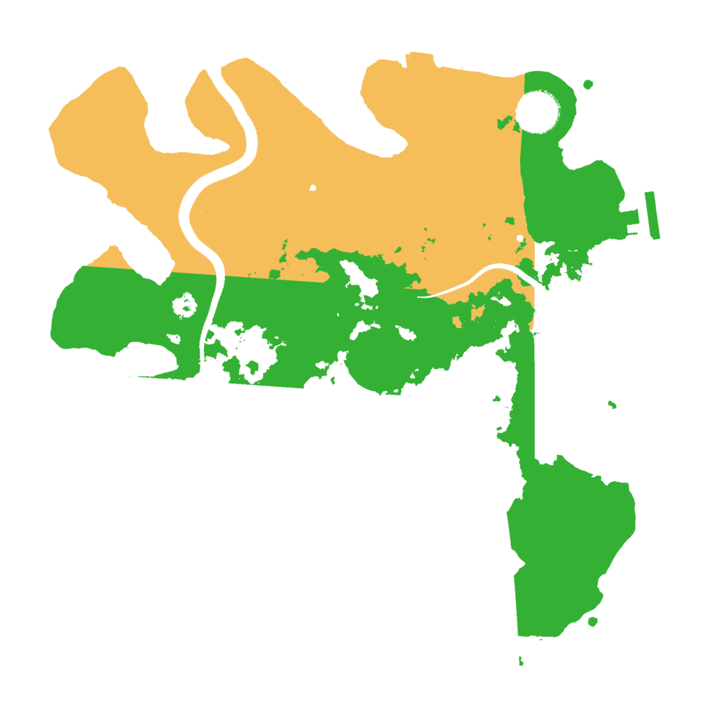 Biome Rust Map: Procedural Map, Size: 3000, Seed: 2101906669