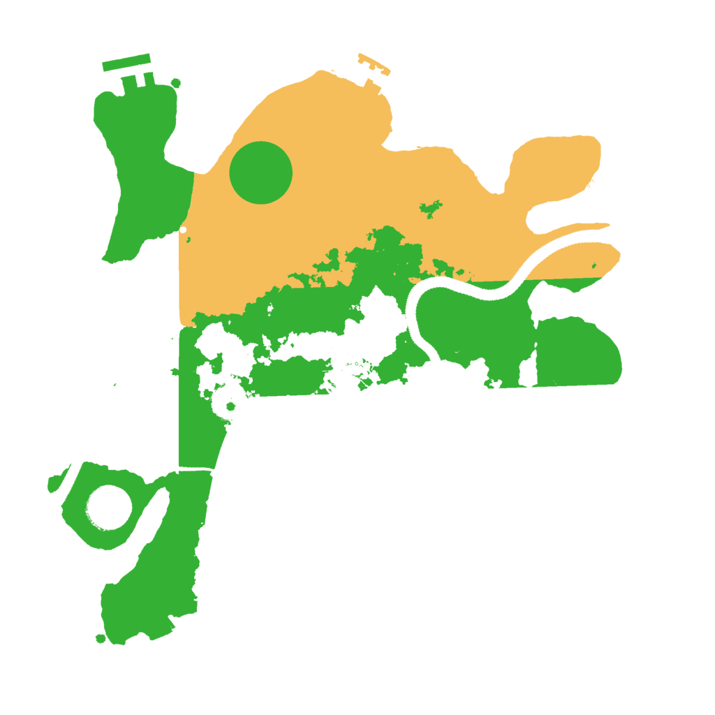Biome Rust Map: Procedural Map, Size: 3000, Seed: 6457821