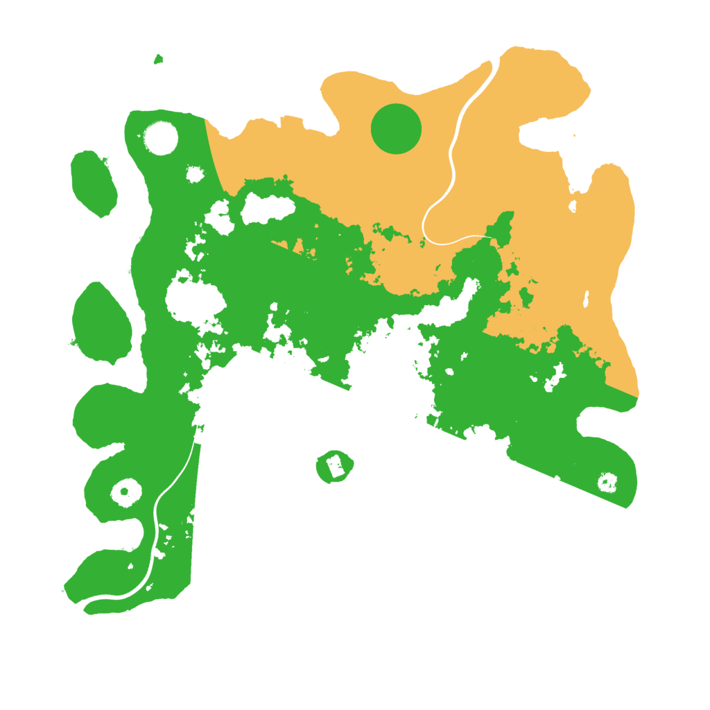 Biome Rust Map: Procedural Map, Size: 3700, Seed: 270821