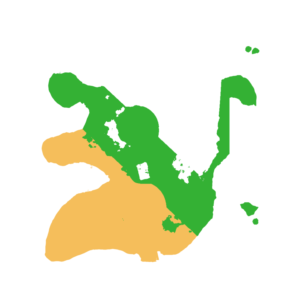 Biome Rust Map: Procedural Map, Size: 2000, Seed: 8542