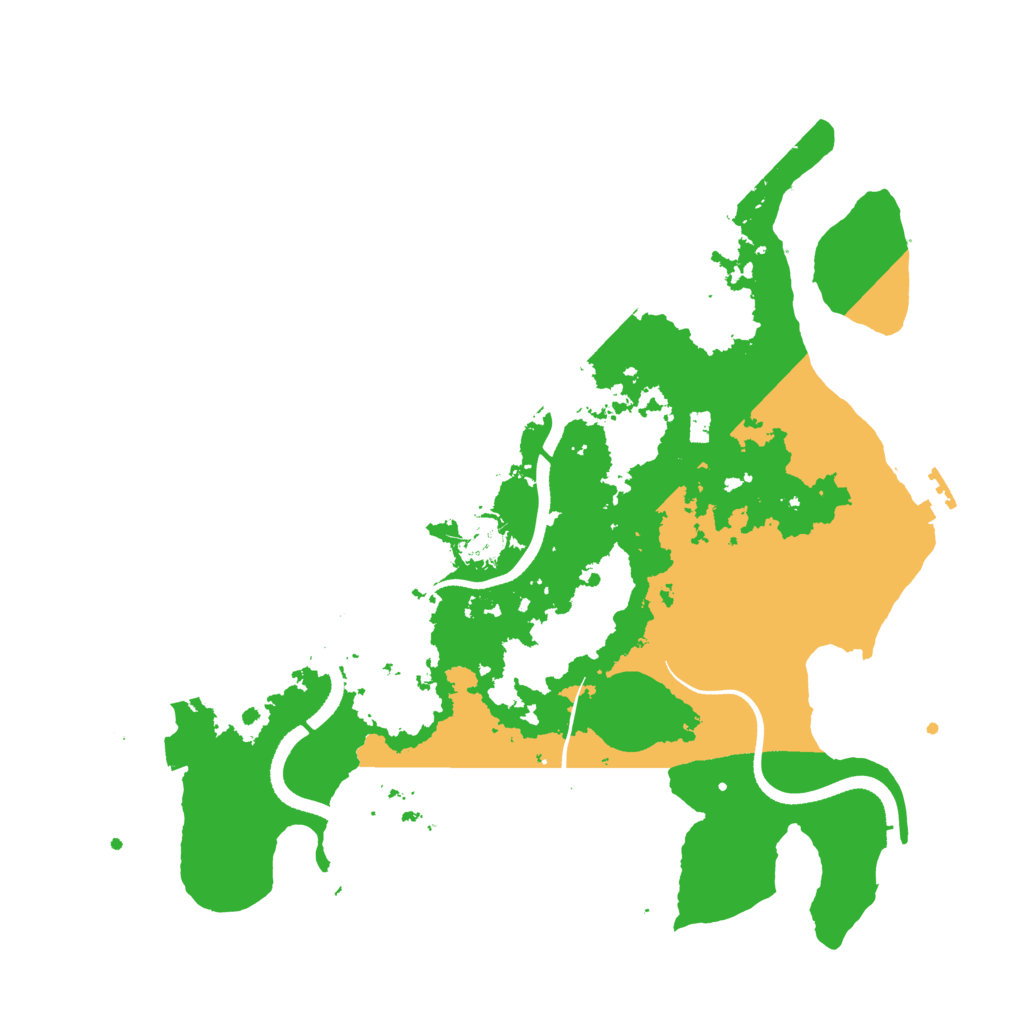 Biome Rust Map: Procedural Map, Size: 3500, Seed: 16561329