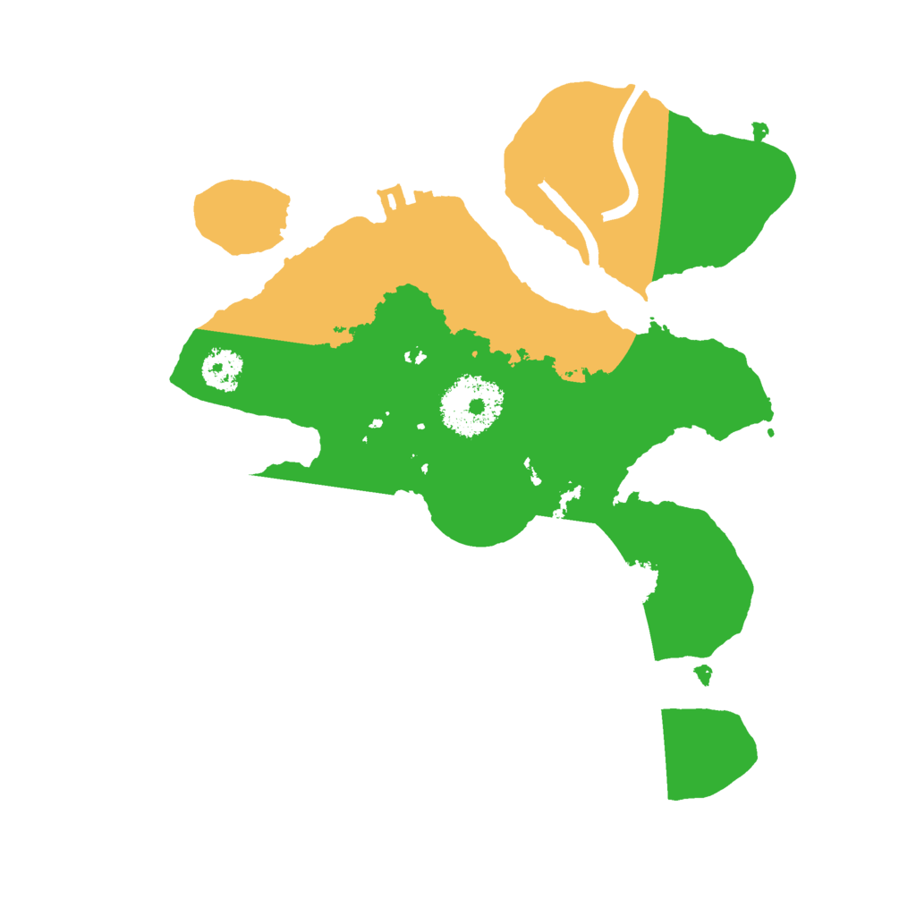 Biome Rust Map: Procedural Map, Size: 2300, Seed: 12423