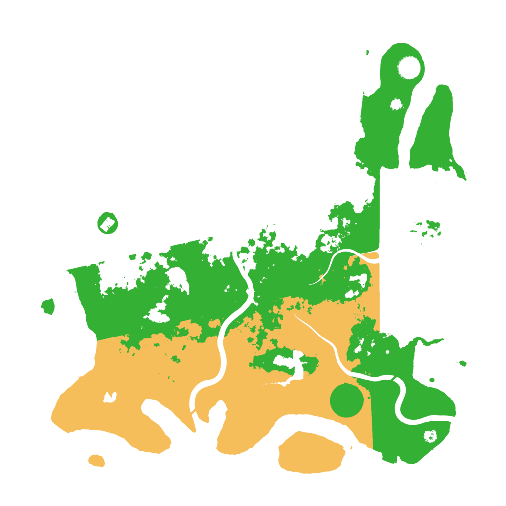 Biome Rust Map: Procedural Map, Size: 4000, Seed: 1551
