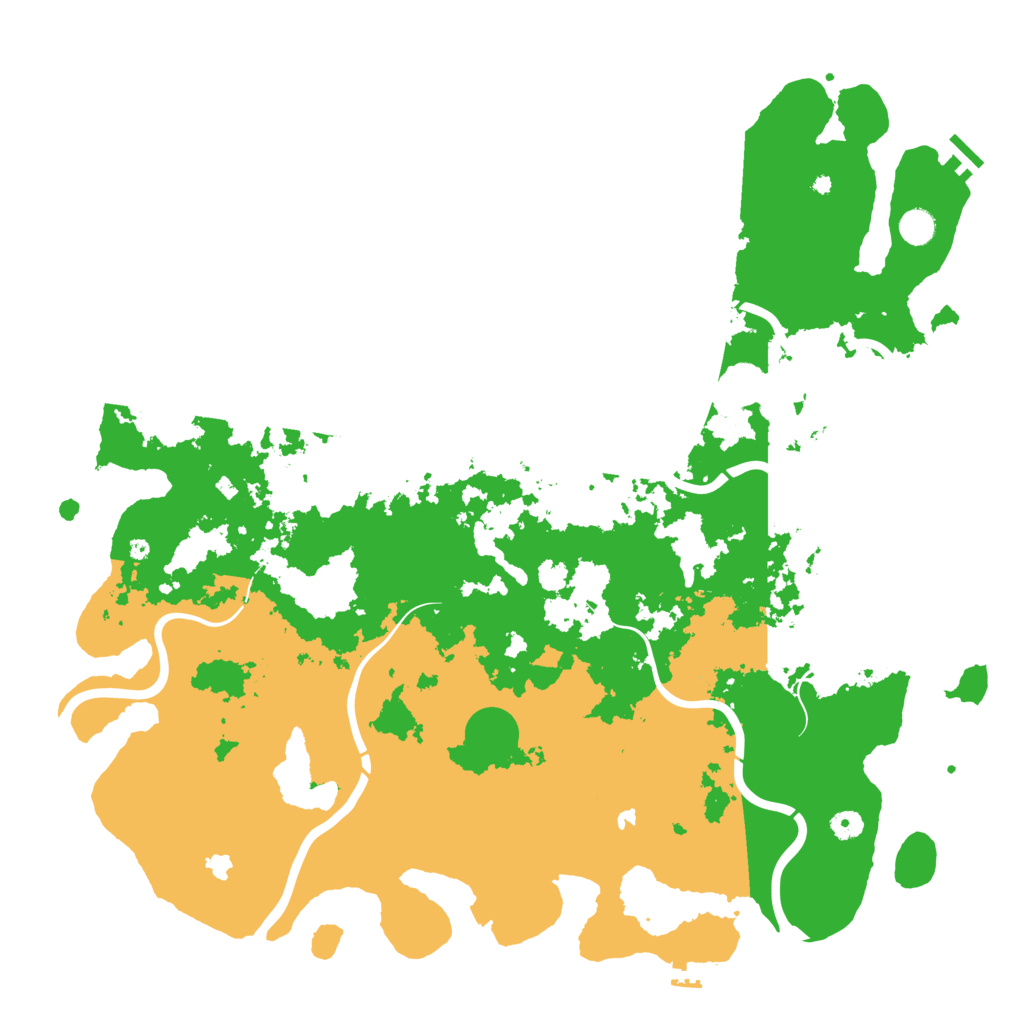 Biome Rust Map: Procedural Map, Size: 5000, Seed: 20210607
