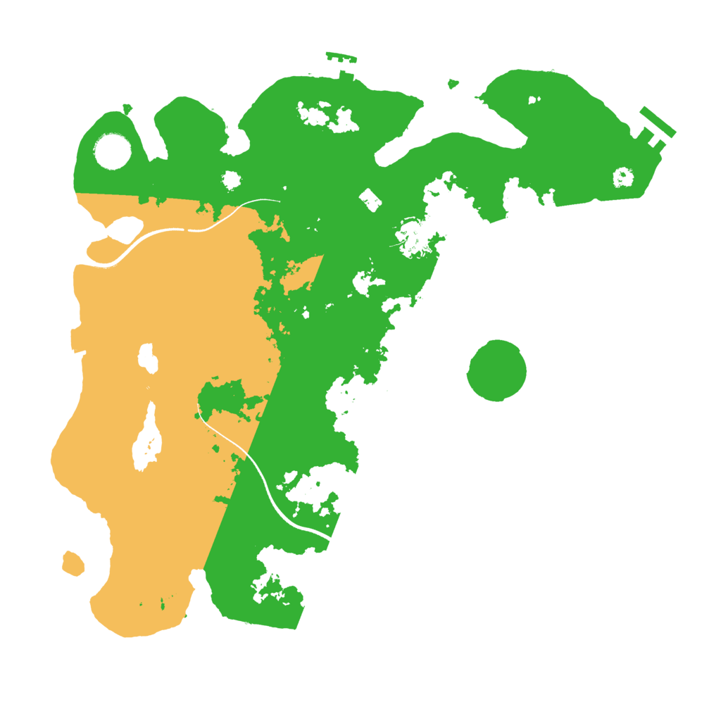 Biome Rust Map: Procedural Map, Size: 3500, Seed: 434522904