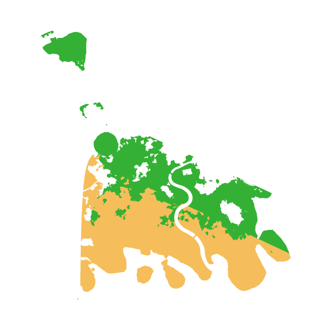 Biome Rust Map: Procedural Map, Size: 3700, Seed: 611461209