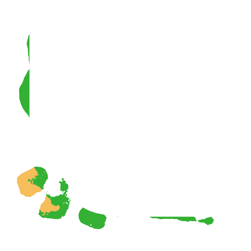 Biome Rust Map: Barren, Size: 3500, Seed: 842883901