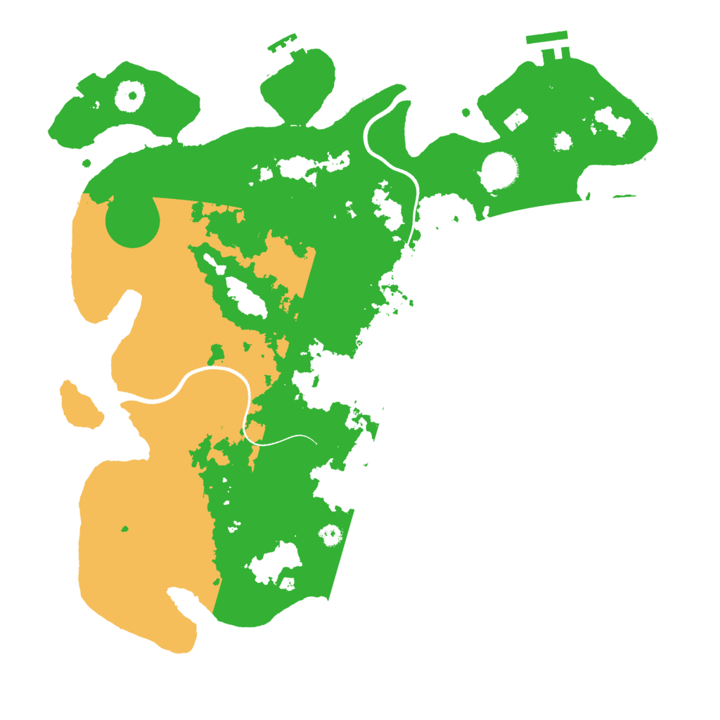 Biome Rust Map: Procedural Map, Size: 3500, Seed: 222999555