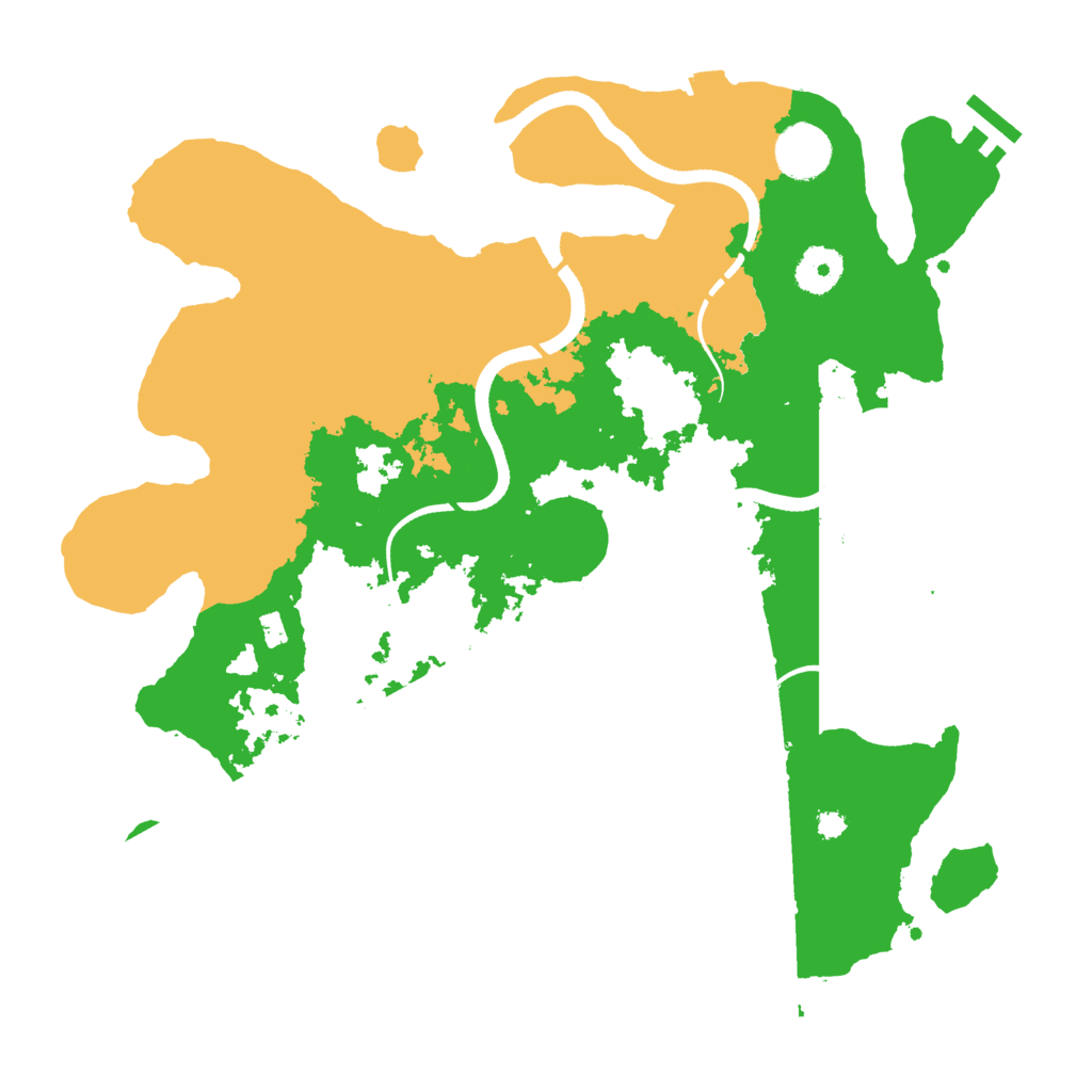 Biome Rust Map: Procedural Map, Size: 3500, Seed: 1276509389