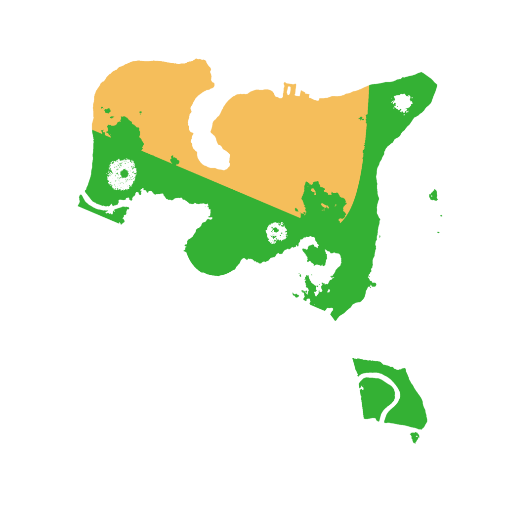 Biome Rust Map: Procedural Map, Size: 2500, Seed: 27821