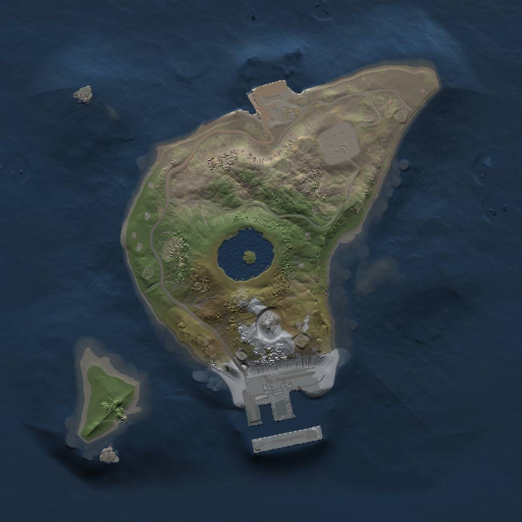 Rust Map: Procedural Map, Size: 1500, Seed: 96984, 2 Monuments