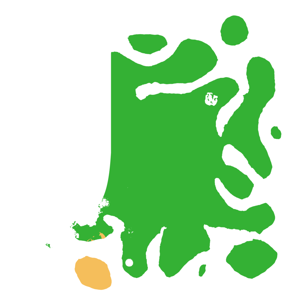 Biome Rust Map: Barren, Size: 3500, Seed: 879324