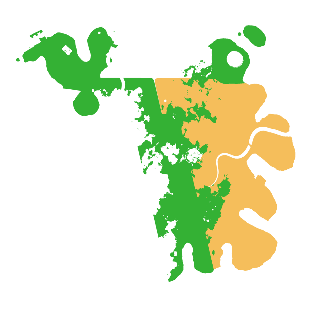 Biome Rust Map: Procedural Map, Size: 3500, Seed: 461502585