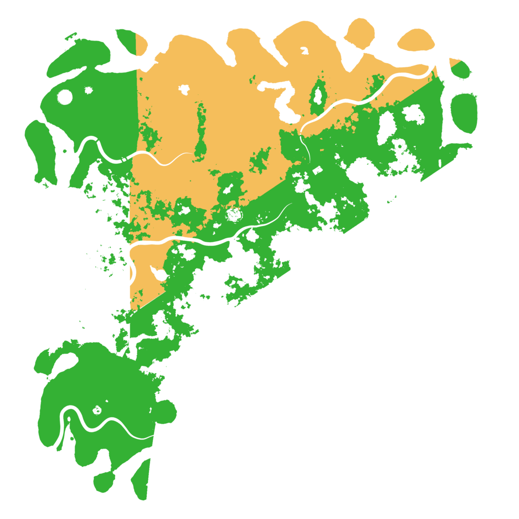 Biome Rust Map: Procedural Map, Size: 6000, Seed: 33984996