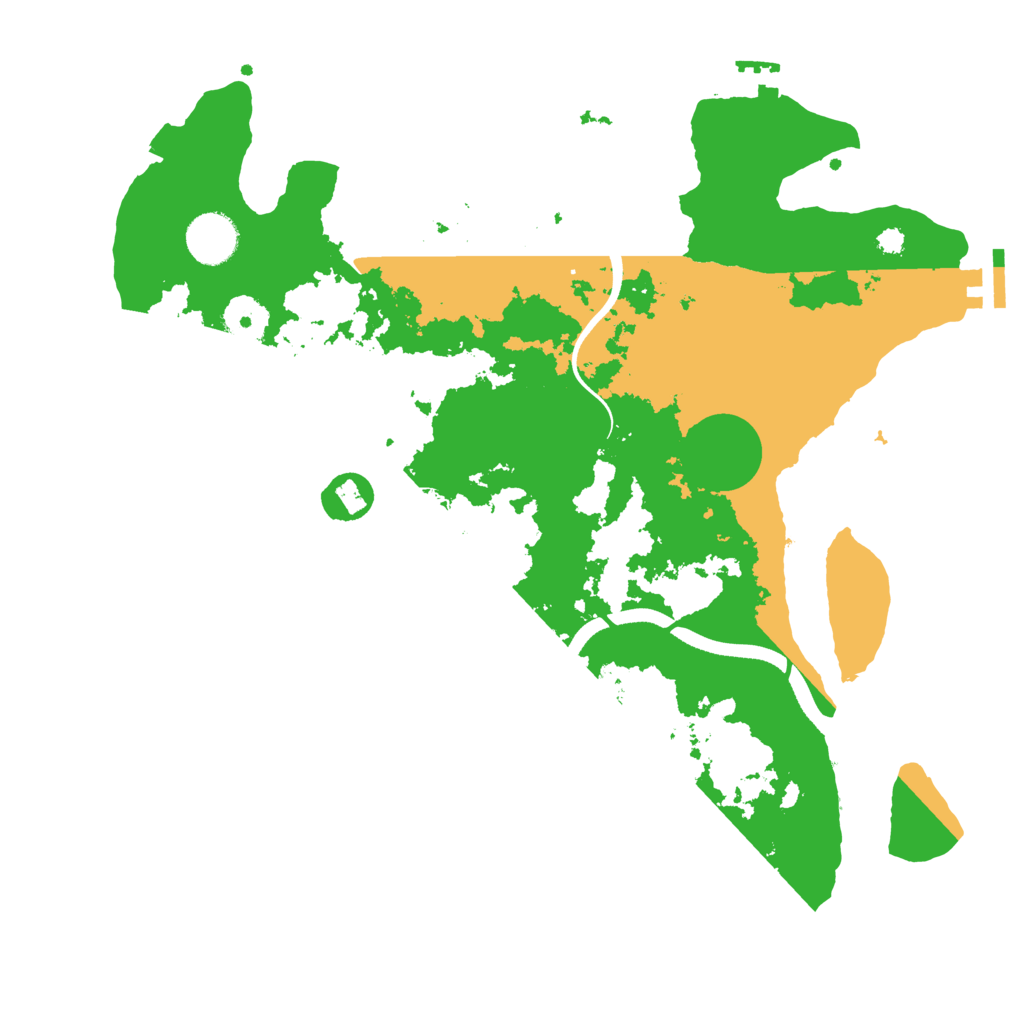 Biome Rust Map: Procedural Map, Size: 3500, Seed: 211926781