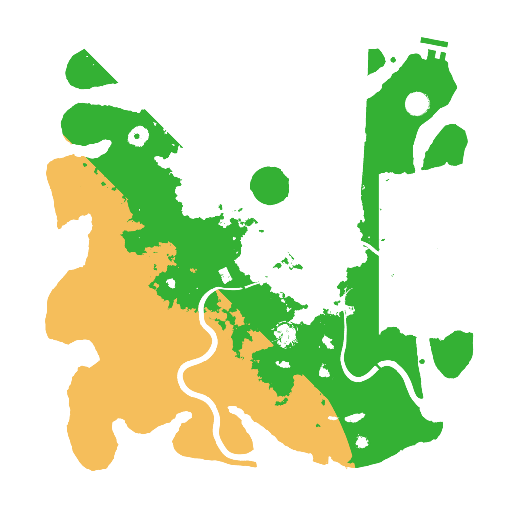 Biome Rust Map: Procedural Map, Size: 3700, Seed: 25204777