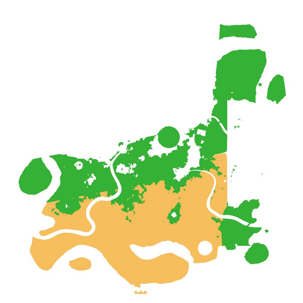 Biome Rust Map: Procedural Map, Size: 3700, Seed: 1709566548