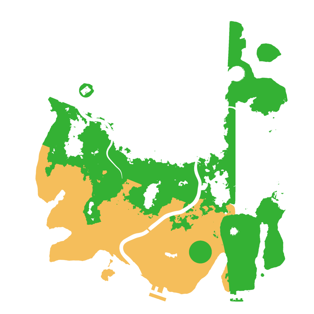 Biome Rust Map: Procedural Map, Size: 3650, Seed: 1605399070