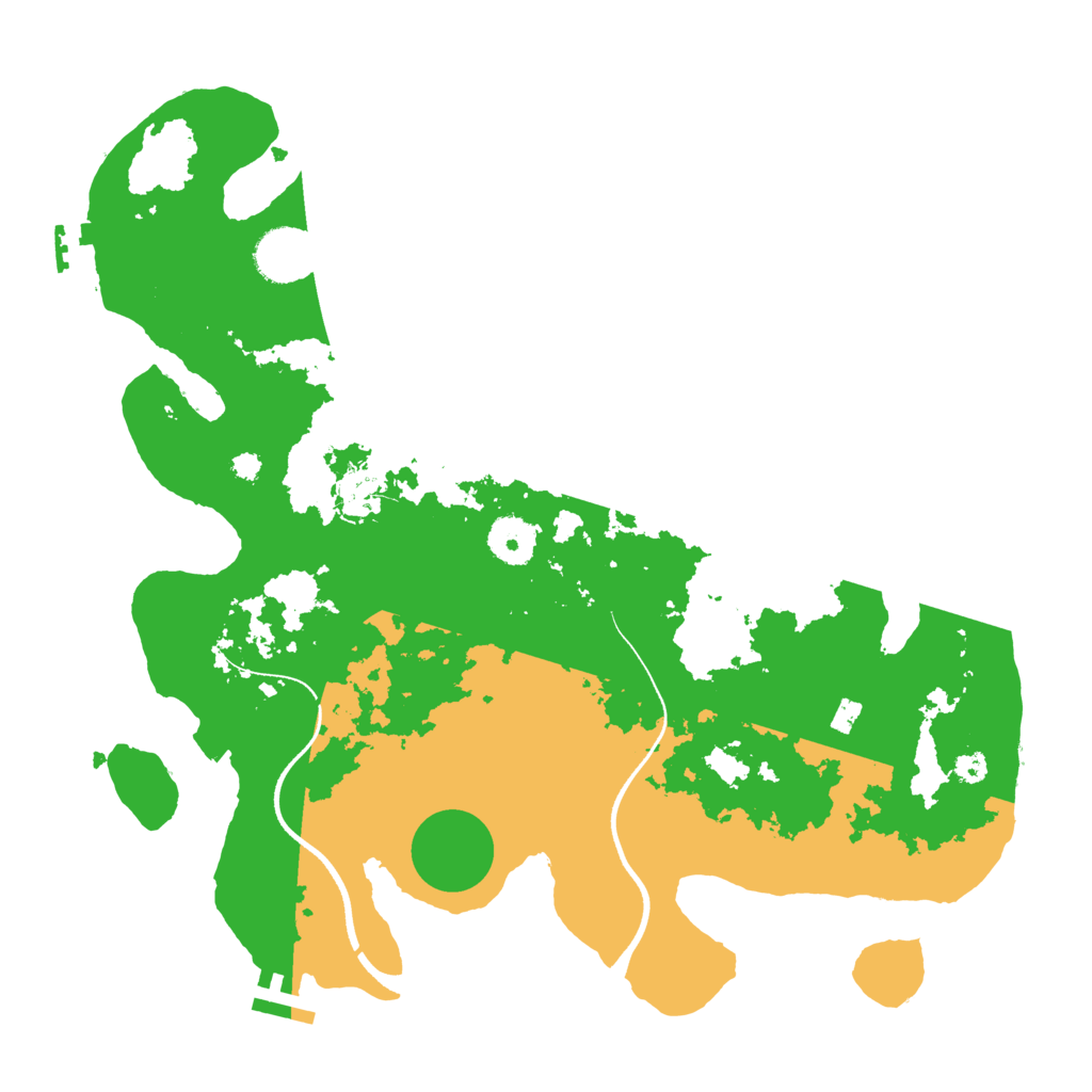 Biome Rust Map: Procedural Map, Size: 3500, Seed: 1495452928