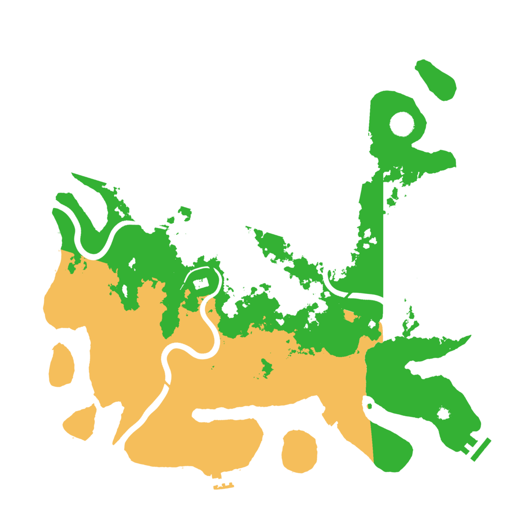 Biome Rust Map: Procedural Map, Size: 3800, Seed: 34985